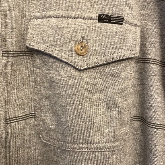 O’Neill Men’s Knit Button Down Long-sleeved shirt, XL. Heathered gray. - Picture 3 of 9